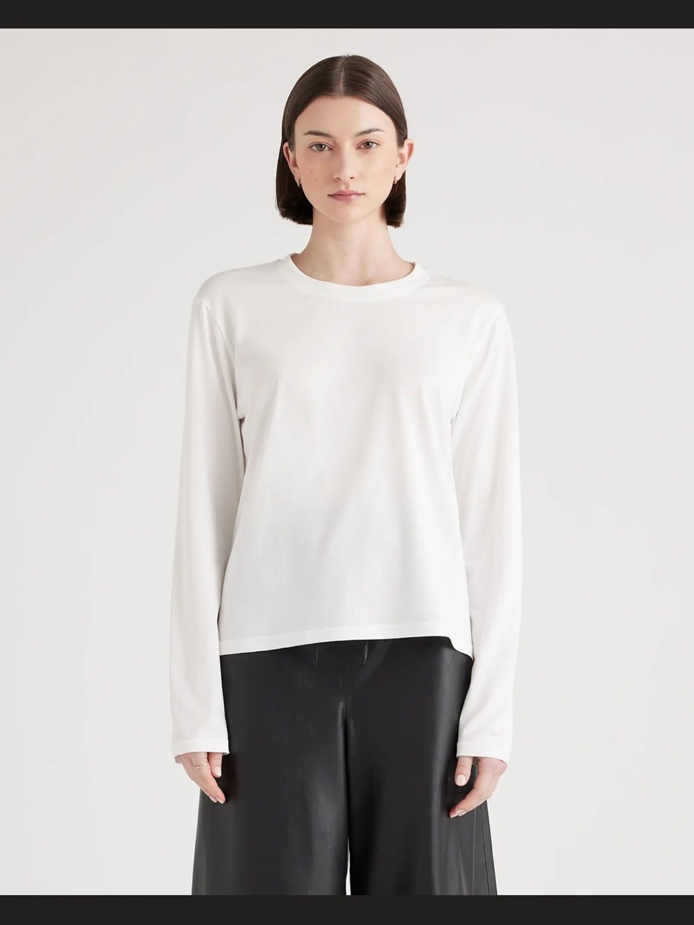 🤍 NWOT Quince Cotton Modal Long Sleeve